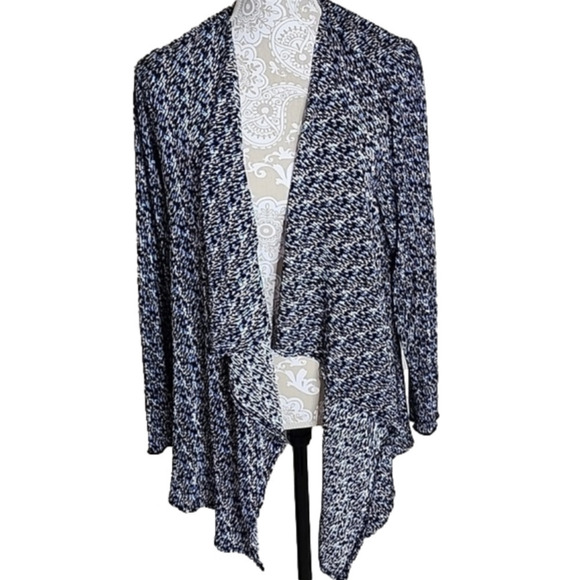 R & K womens long sleeve open textured waterfall cardigan, 18W - Picture 1 of 7